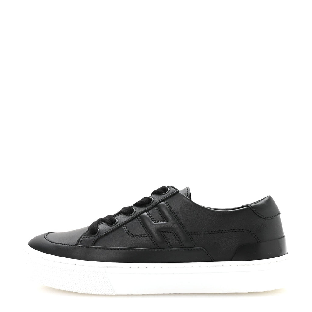 Calfskin Deep Sneakers 36 Black wholesalehk.shop
