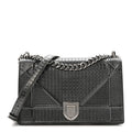 Metallic Patent Micro-Cannage Medium Diorama Flap Bag Onyx Black ¡§ Direct shipment via from wholesalehk.shop