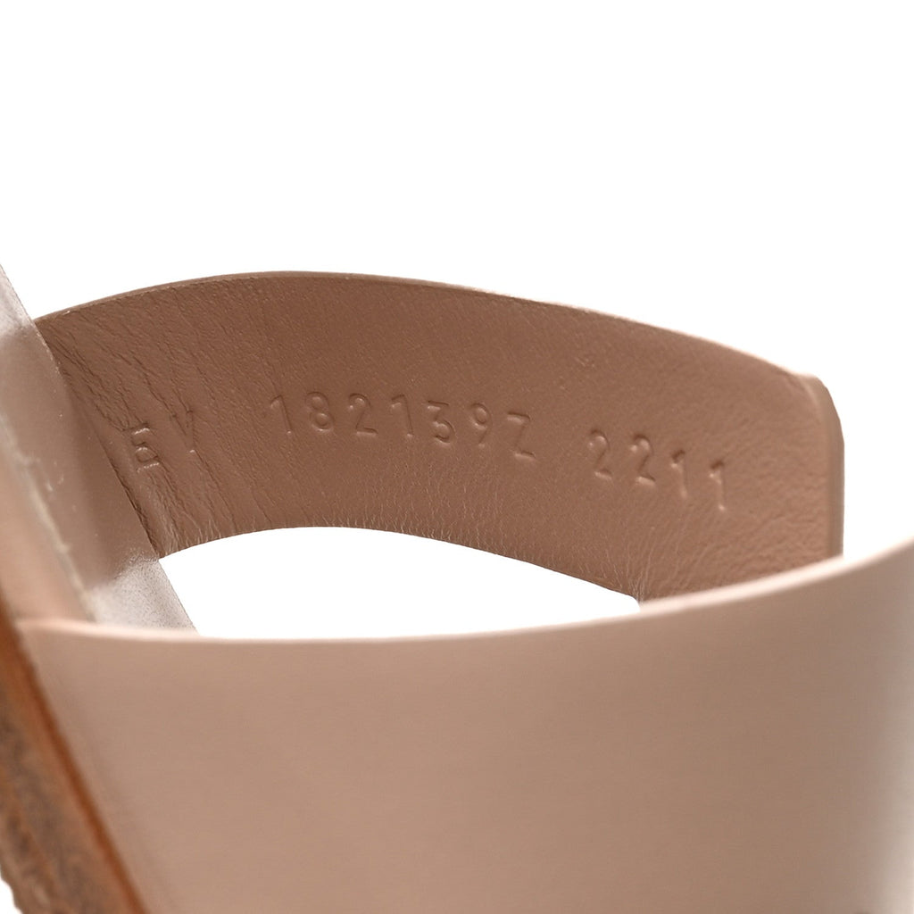Calfskin Santorini Sandals 38 Beige Camel wholesalehk.shop