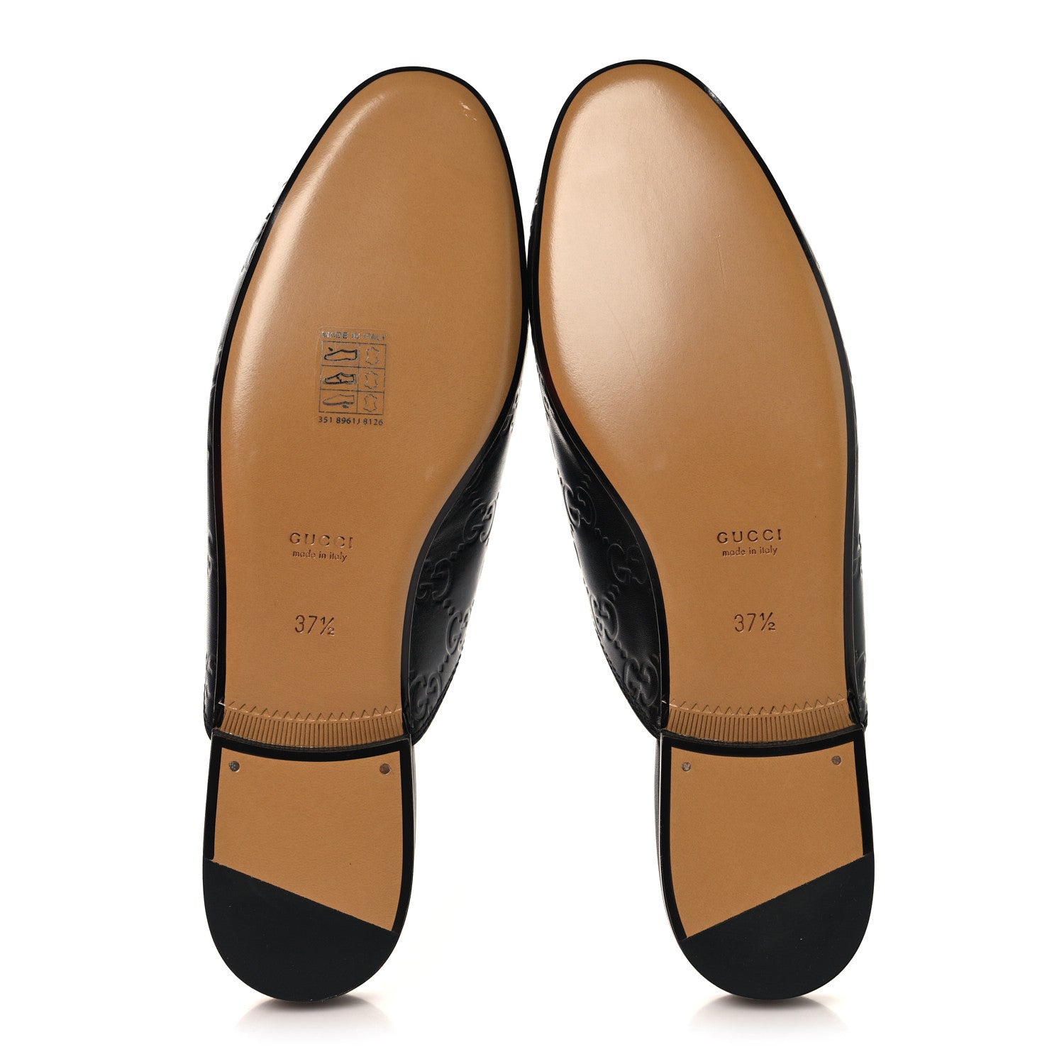 Glamour Calfskin Guccissima Womens Princetown Slippers 37.5 Black £¨ Direct shipment via from wholesalehk.shop