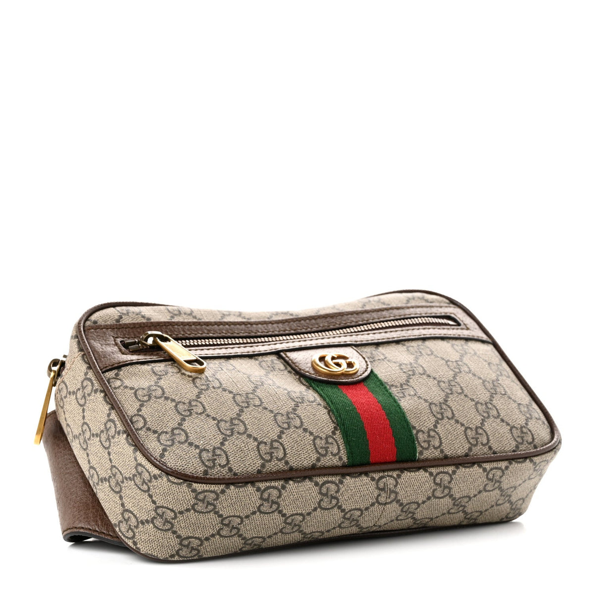 Soft GG Supreme Monogram Medium Ophidia Belt Bag Dark Brown wholesalehk.shop