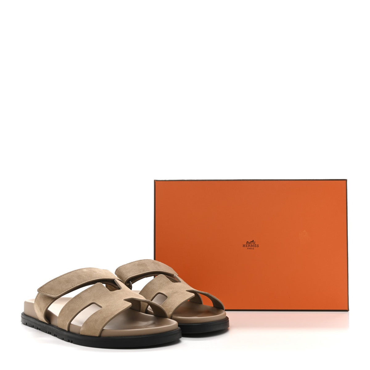 Suede Goatskin Womens Chypre Sandals 40.5 Beige Sable wholesalehk.shop