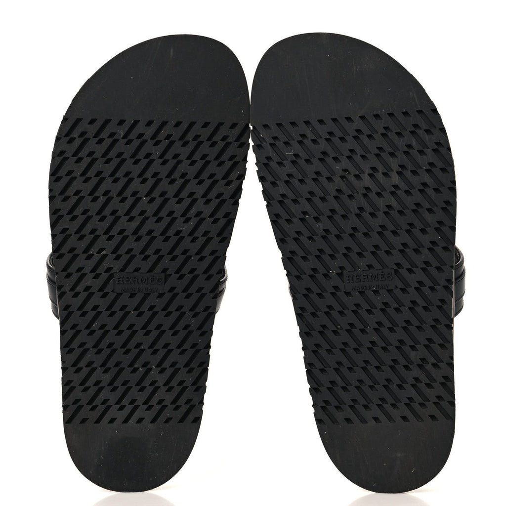 Calfskin Womens Empire Sandals 37.5 Black wholesalehk.shop