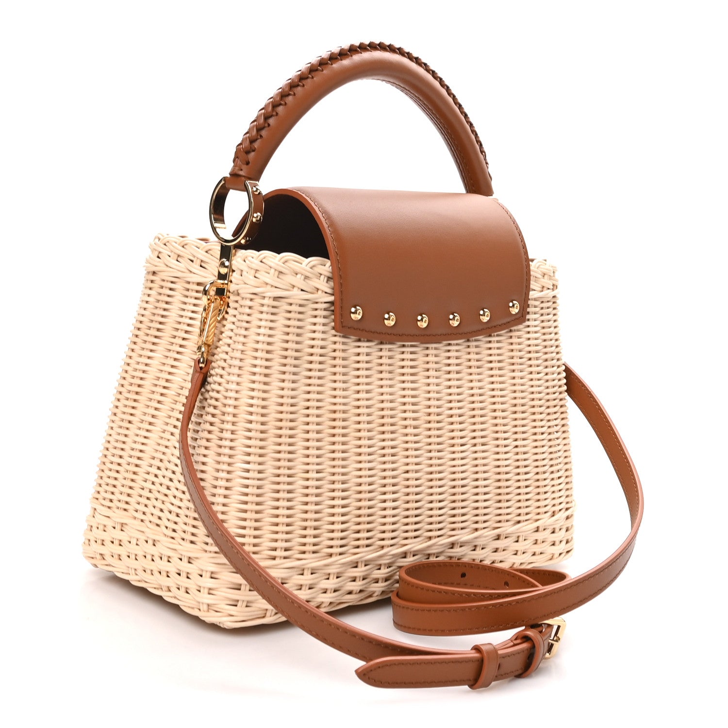 Rattan Calfskin Capucines BB Tan £¨ Direct shipment via from wholesalehk.shop