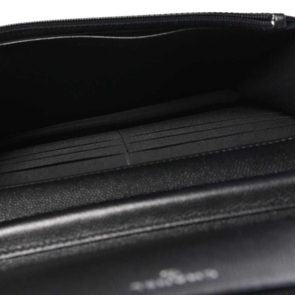 Caviar Quilted Boy Wallet On Chain WOC So Black wholesalehk.shop