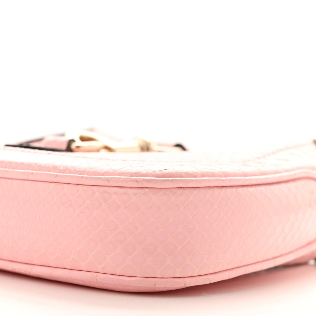 Snakeskin Mini Jackie Notte Bag Pink £¨ Direct shipment via from wholesalehk.shop