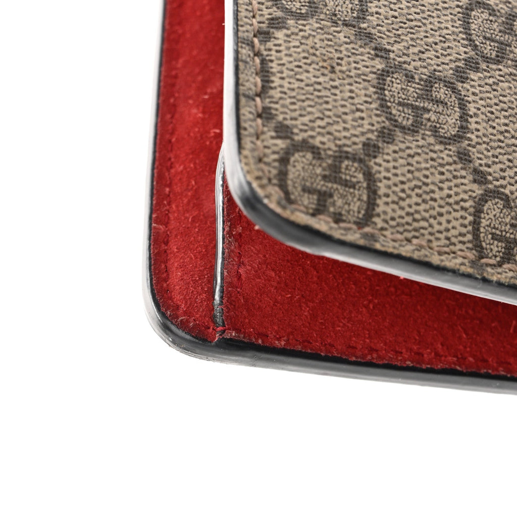 GG Supreme Monogram Mini Dionysus Shoulder Bag Red wholesalehk.shop