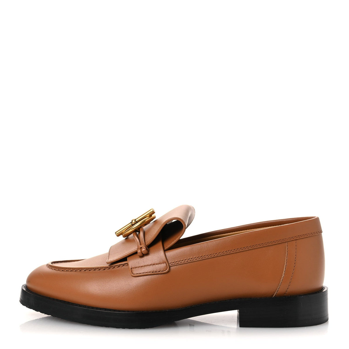 Calfskin Womens Impact Loafers 36 Naturel wholesalehk.shop