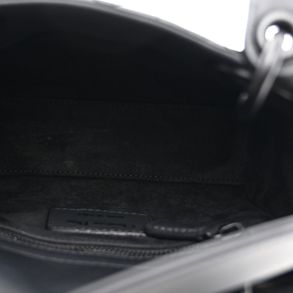 Ultra Matte Calfskin Cannage Mini Lady Dior Black wholesalehk.shop