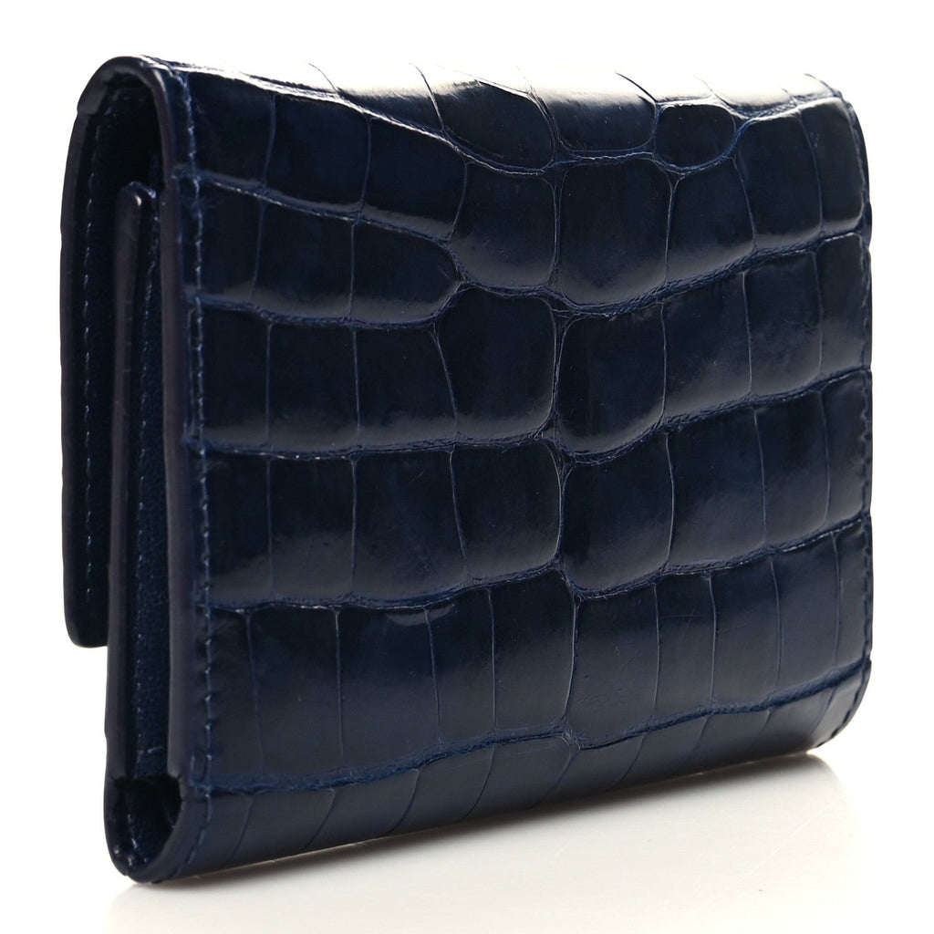 Crocodile Capucines Compact Wallet Saphir £¨ Direct shipment via from wholesalehk.shop