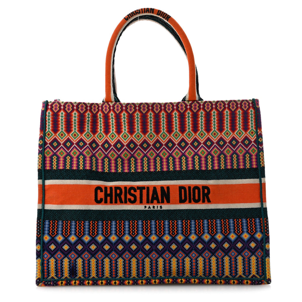 Canvas Embroidered Large Mexican Crafts Book Tote Orange Multicolor £¨ Direct shipment via from wholesalehk.shop