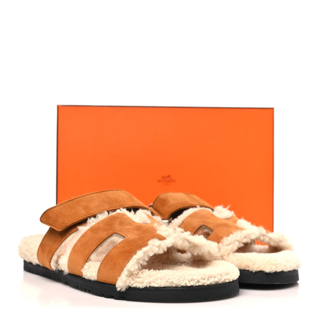 Suede Goatskin Woolskin Womens Chypre Sandals 39 Naturel Ecru wholesalehk.shop