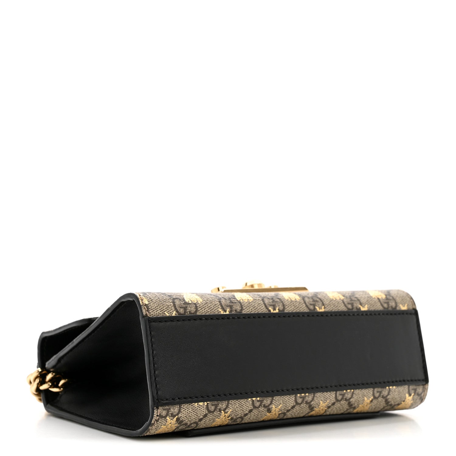 GG Supreme Monogram Bees Small Padlock Shoulder Bag Black £¨ Direct shipment via from wholesalehk.shop