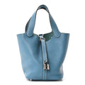 Taurillon Clemence Picotin Lock 18 PM Blue Jean £¨ Direct shipment via from wholesalehk.shop