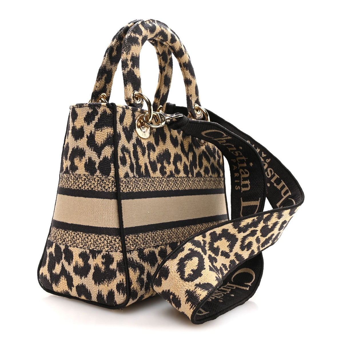 Canvas Medium Mizza Embroidered Lady D-Lite Beige Multicolor wholesalehk.shop