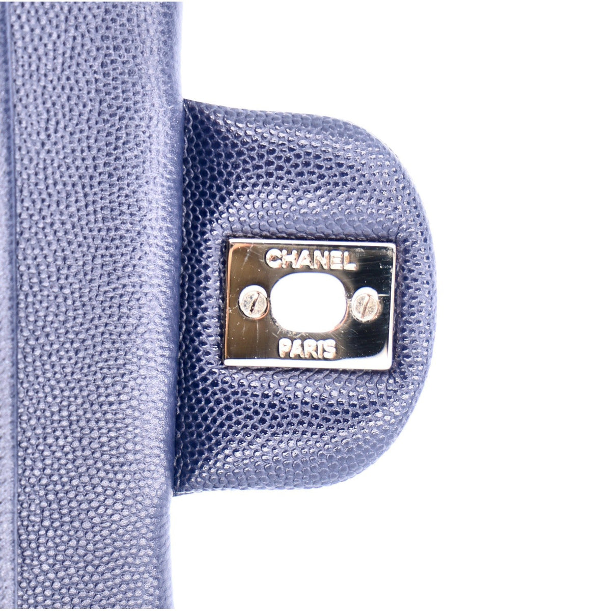 Caviar Quilted Small Double Flap Navy wholesalehk.shop