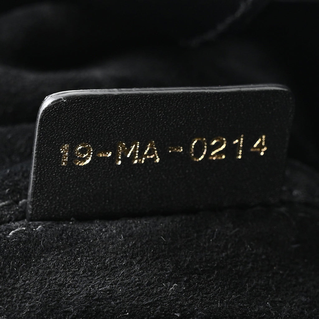 Calfskin Macrocannage Large Toujours Black wholesalehk.shop