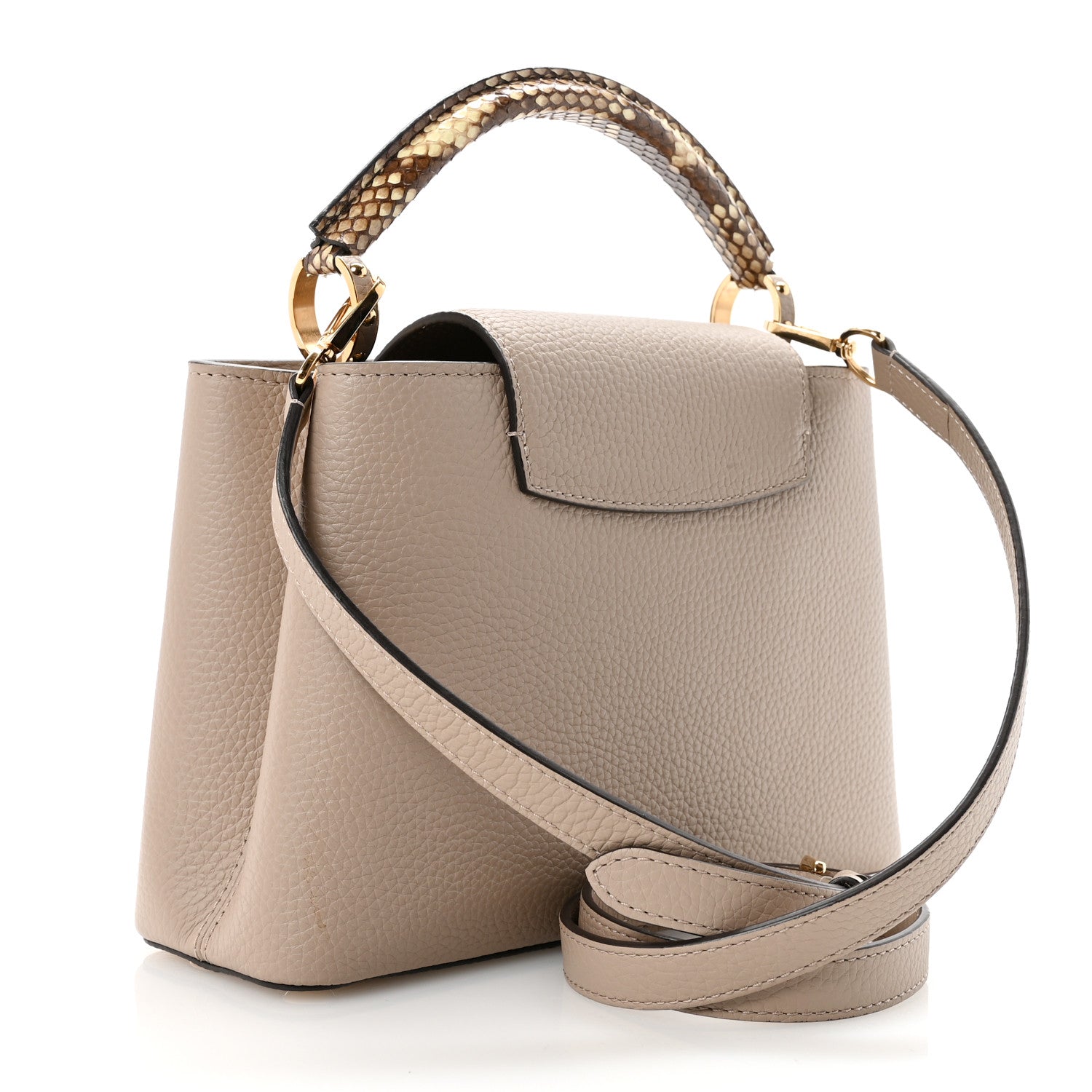 Taurillon Snakeskin Capucines BB Galet £¨ Direct shipment via from wholesalehk.shop