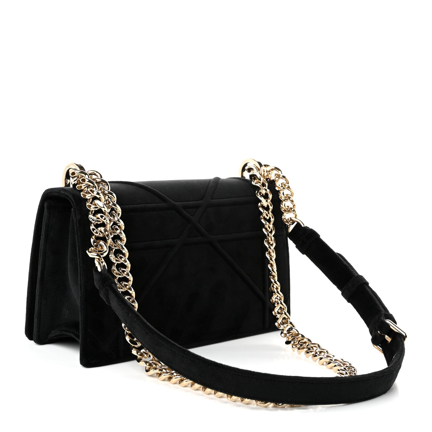 Velvet Small Diorama Flap Bag Black ¡§ Direct shipment via from wholesalehk.shop