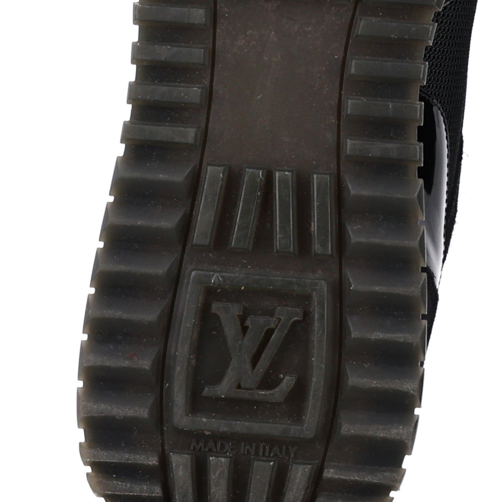 Suede Monogram Run Away Sneakers 38.5 Black £¨ Direct shipment via from wholesalehk.shop