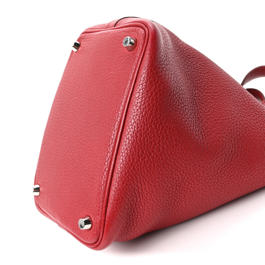 Taurillon Clemence Picotin Lock 18 PM Rouge Garance £¨ Direct shipment via from wholesalehk.shop