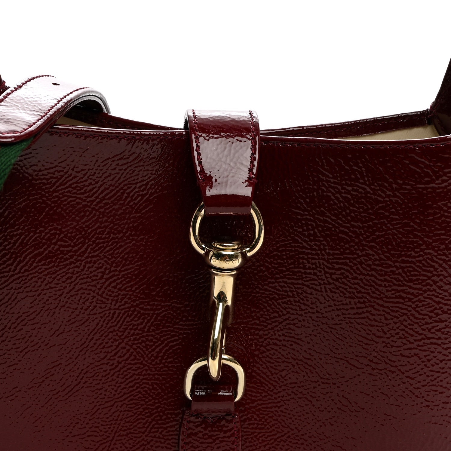 Patent Calfskin Small Jackie Shoulder Bag Rosso £¨ Direct shipment via from wholesalehk.shop