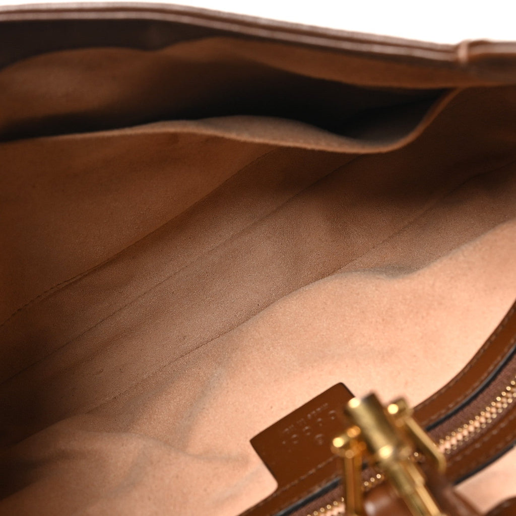 GG Supreme Monogram Azalea Calfskin Web Small Jackie 1961 Hobo Beige Ebony Brown Sugar £¨ Direct shipment via from wholesalehk.shop