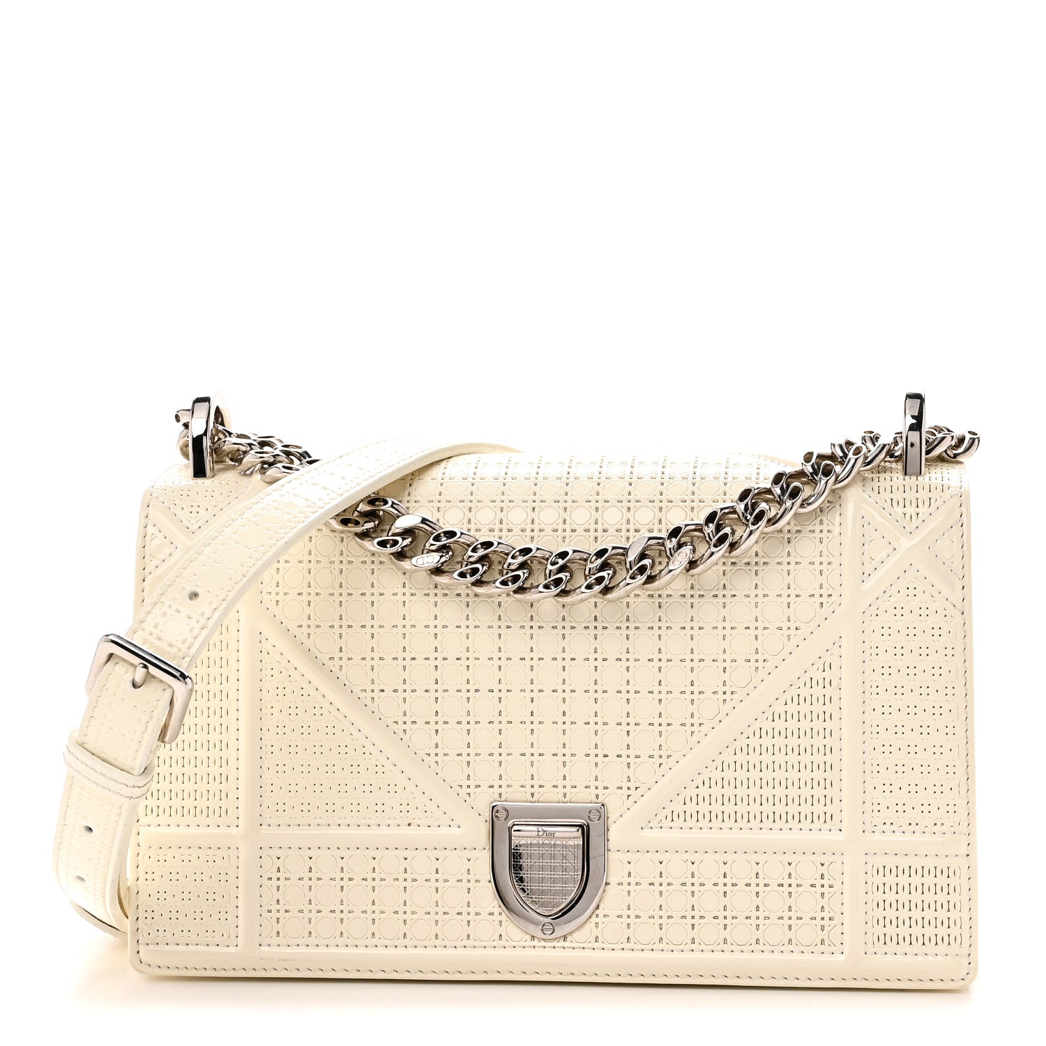 Patent Micro-Cannage Small Diorama Flap Bag White ¡§ Direct shipment via from wholesalehk.shop