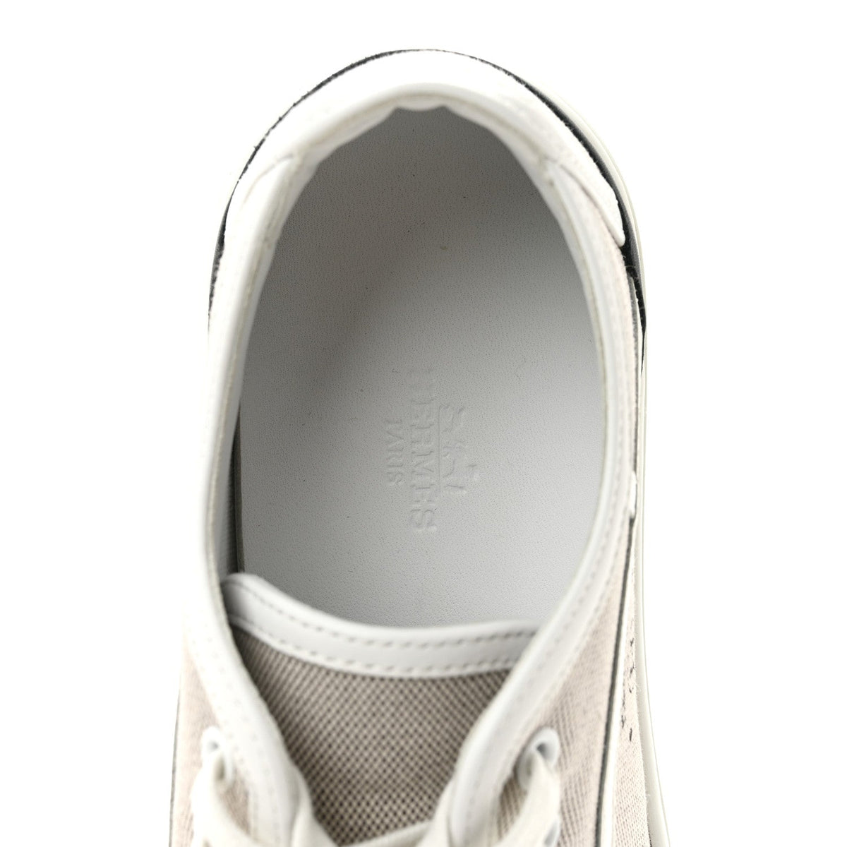 Canvas Calfskin Get Sneakers 38 Prunoir Blanc wholesalehk.shop
