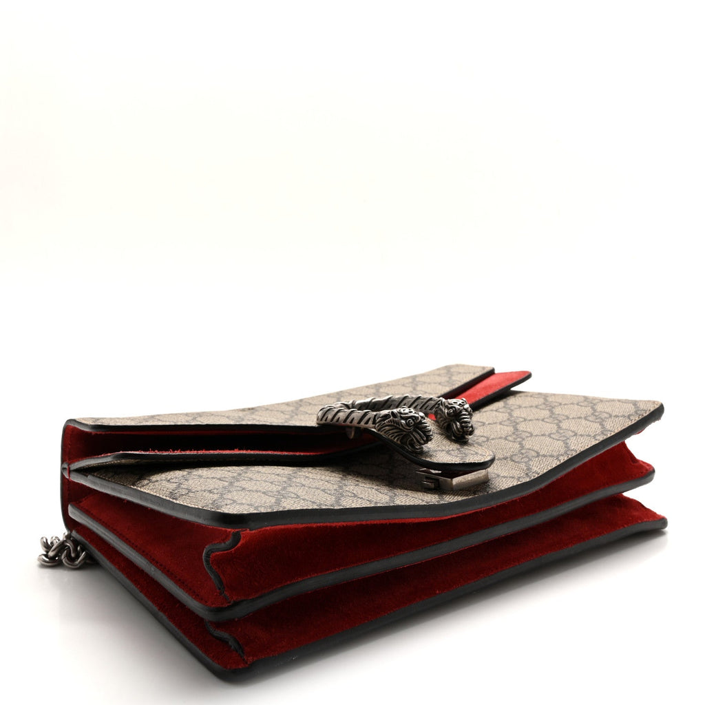 GG Supreme Monogram Small Dionysus Shoulder Bag Red wholesalehk.shop