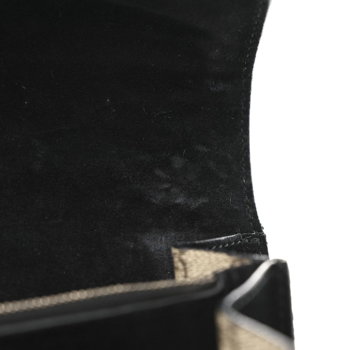 GG Supreme Monogram Crystal Small Dionysus Shoulder Bag Black wholesalehk.shop