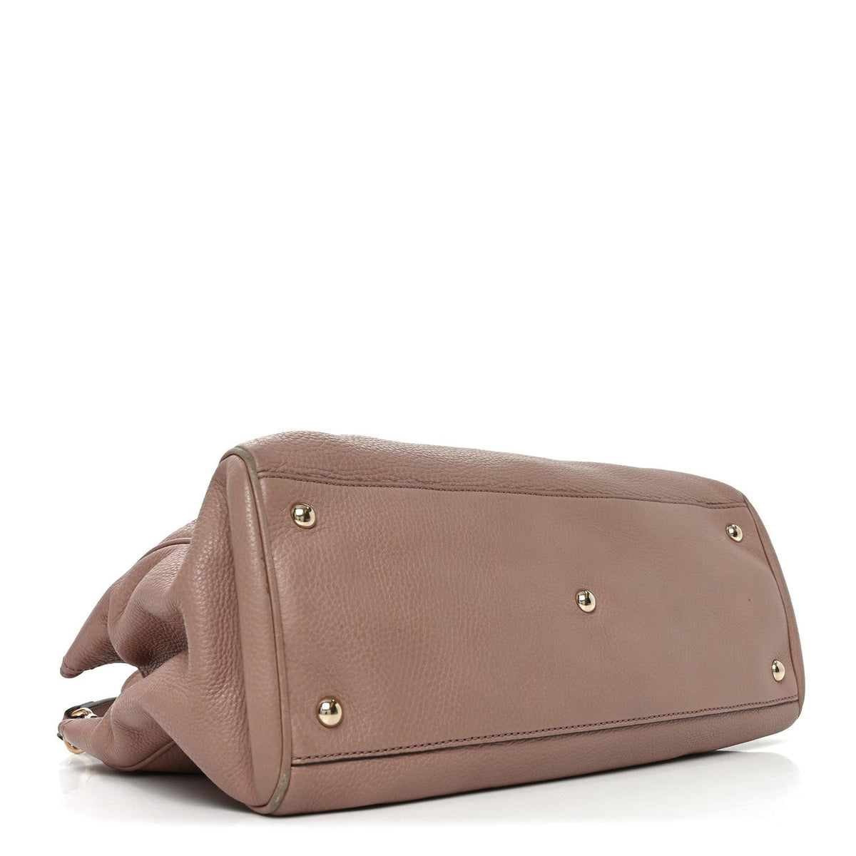 Pebbled Calfskin Medium Bamboo Shopper Tote Dark Cipria wholesalehk.shop