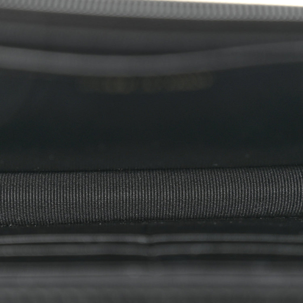 Lambskin Quilted Logo WOC Wallet On Chain Black wholesalehk.shop