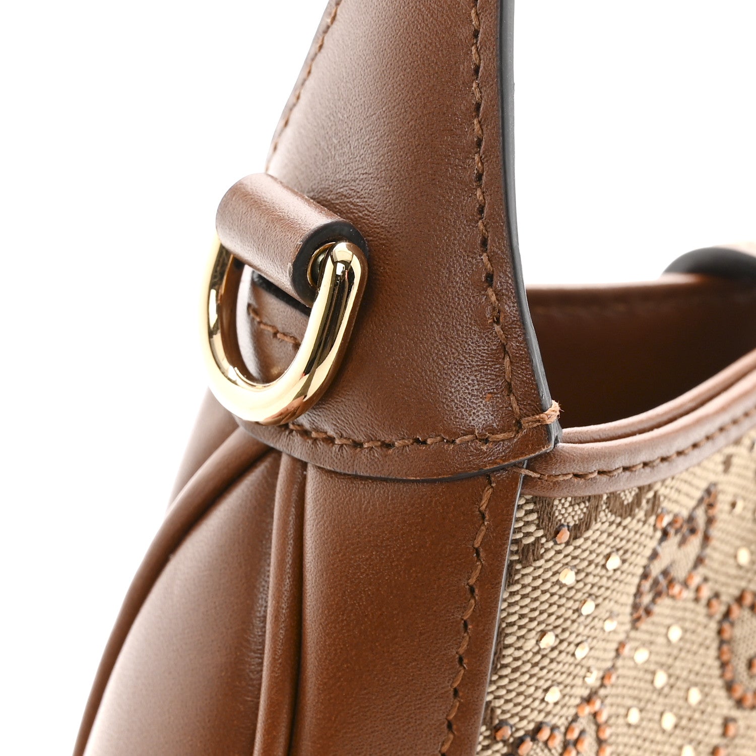 New Canvas Charisma Calfskin Crystal GG Monogram Mini Jackie 1961 Hobo Camel Ebony £¨ Direct shipment via from wholesalehk.shop