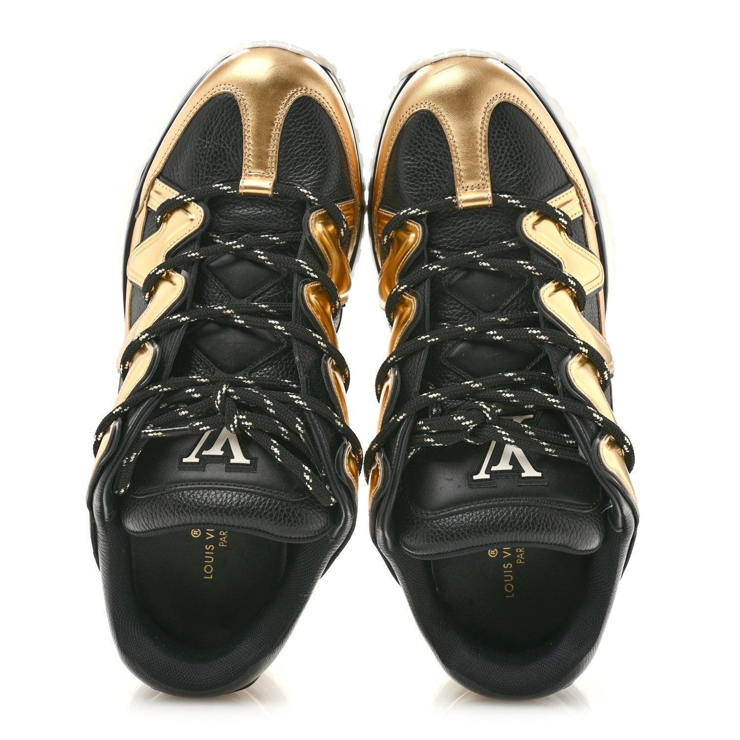 Calfskin Mens Zig Zag Sneakers 8 Black Gold £¨ Direct shipment via from wholesalehk.shop
