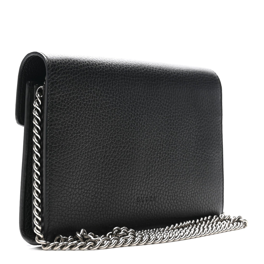 Calfskin Mini Dionysus Chain Wallet Black wholesalehk.shop