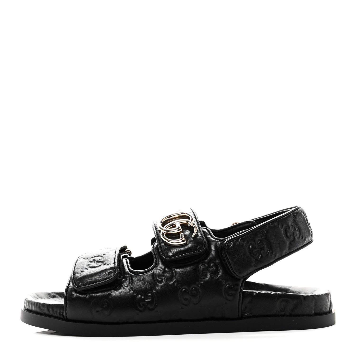 Guccissima GG Embossed Womens Sandals 35 Black £¨ Direct shipment via from wholesalehk.shop