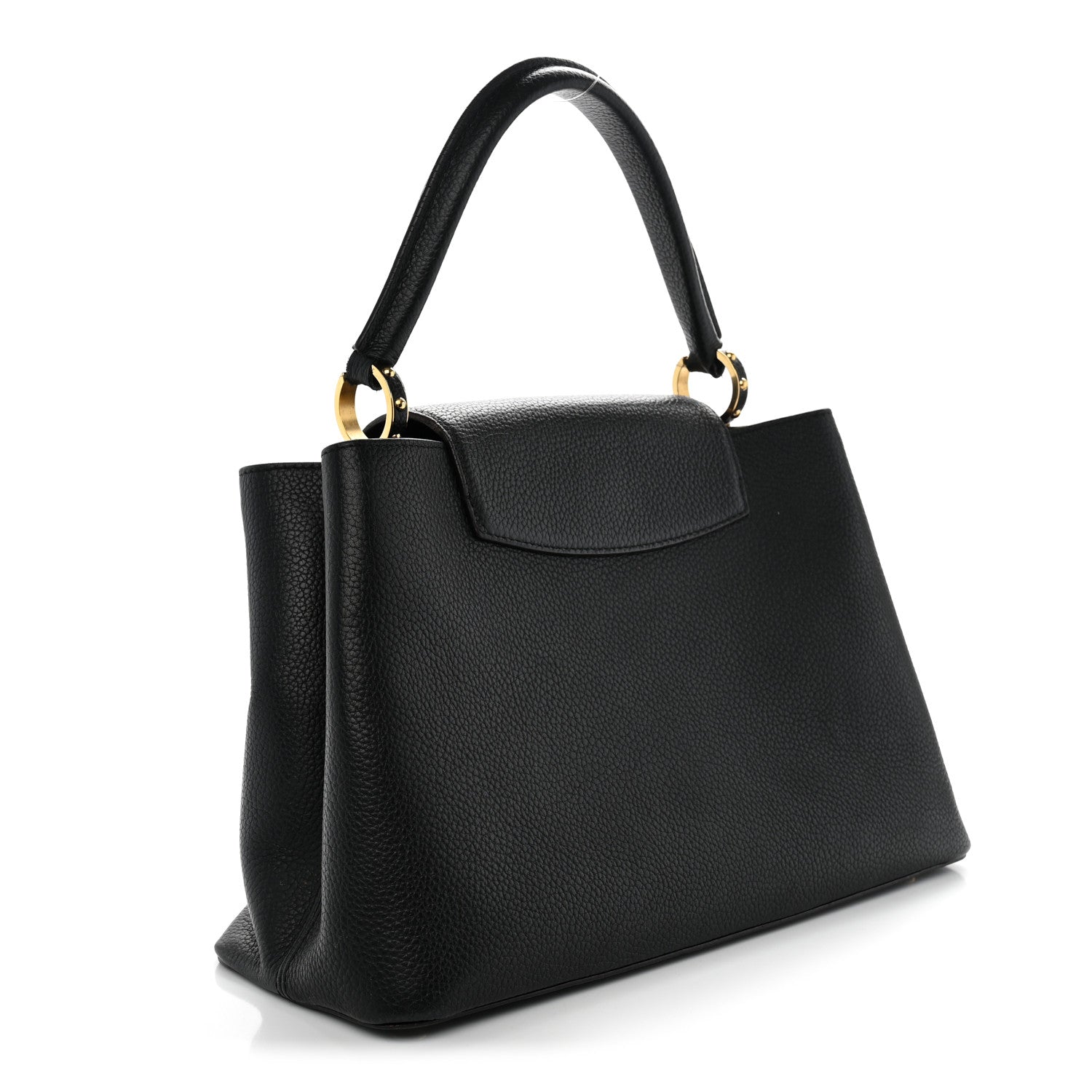 Taurillon Capucines MM Black Fuchsia £¨ Direct shipment via from wholesalehk.shop