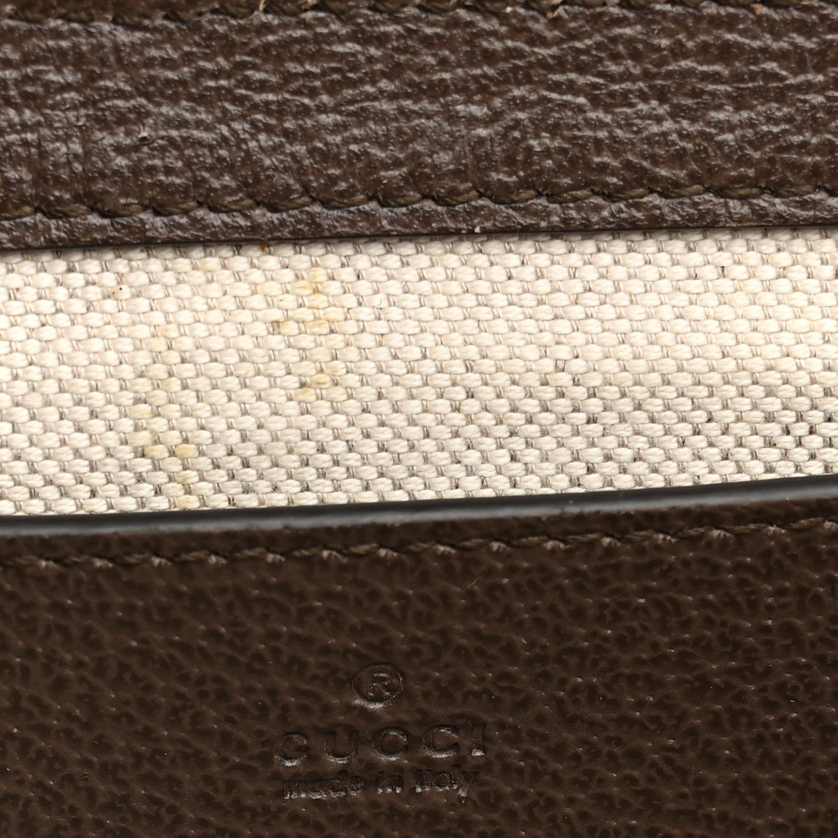 GG Supreme Monogram Textured Dollar Calfskin Web Mini Ophidia Envelope Shoulder Bag Beige Ebony wholesalehk.shop