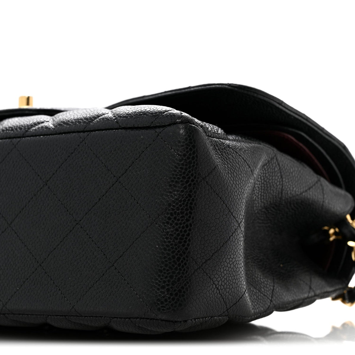 Caviar Quilted Jumbo Double Flap Black wholesalehk.shop
