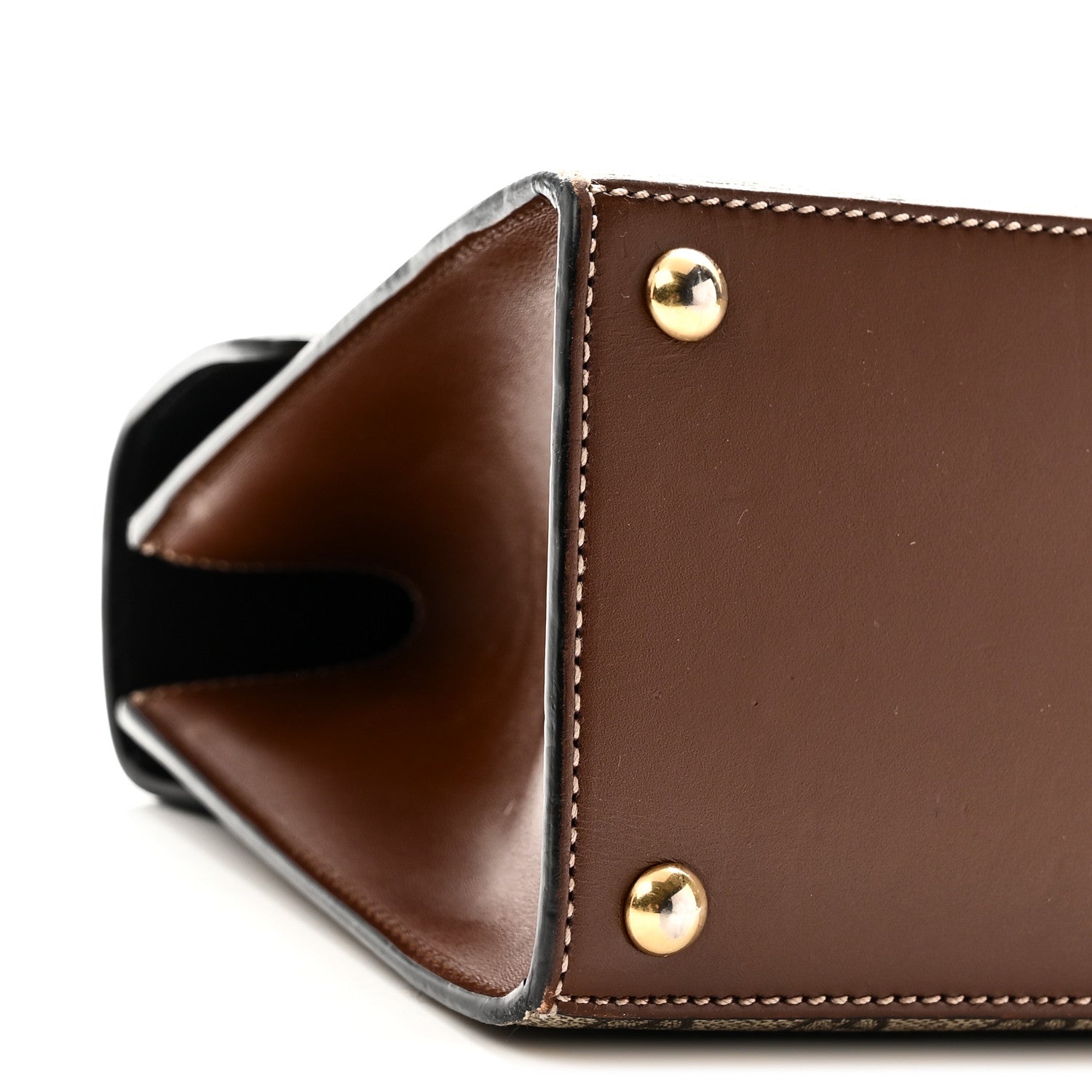 GG Supreme Monogram Calfskin Small Padlock Top Handle Bag Beige Black Cuir £¨ Direct shipment via from wholesalehk.shop