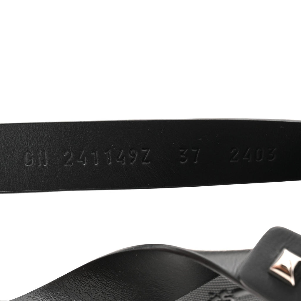 Calfskin Medor Studded Womens Intuition Sandals 37 Black wholesalehk.shop
