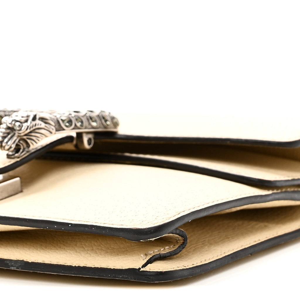 Textured Calfskin Crystal Mini Dionysus Shoulder Bag Mystic White wholesalehk.shop