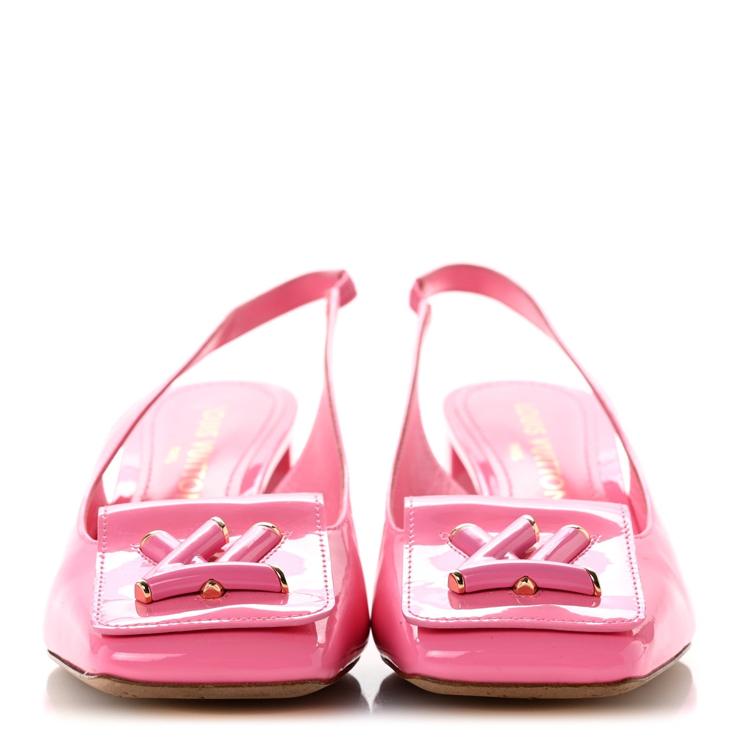Patent Calfskin Shake Slingback Pumps 37.5 Pink £¨ Direct shipment via from wholesalehk.shop