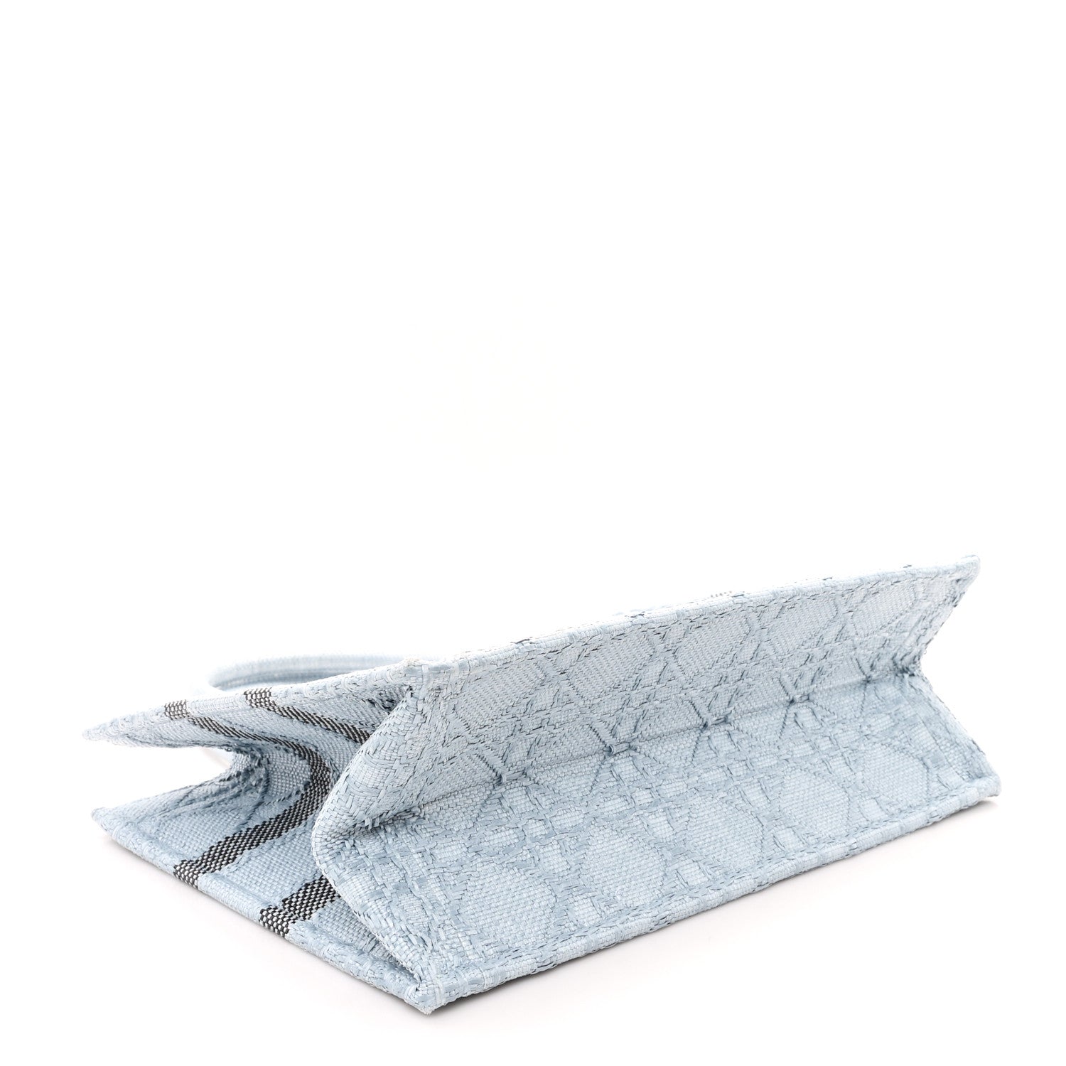 Raffia Cannage Medium Book Tote Blue £¨ Direct shipment via from wholesalehk.shop