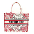 Canvas Embroidered Medium Dioramour D-Royaume Book Tote Red Multicolor £¨ Direct shipment via from wholesalehk.shop