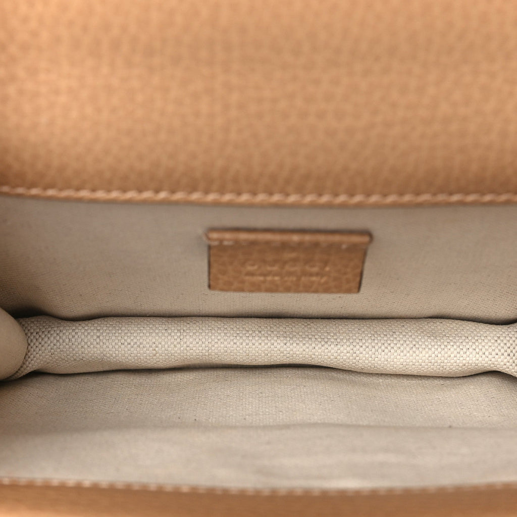 Dollar Calfskin Crystal Mini Dionysus Shoulder Bag Natural Tan Black Diamond wholesalehk.shop