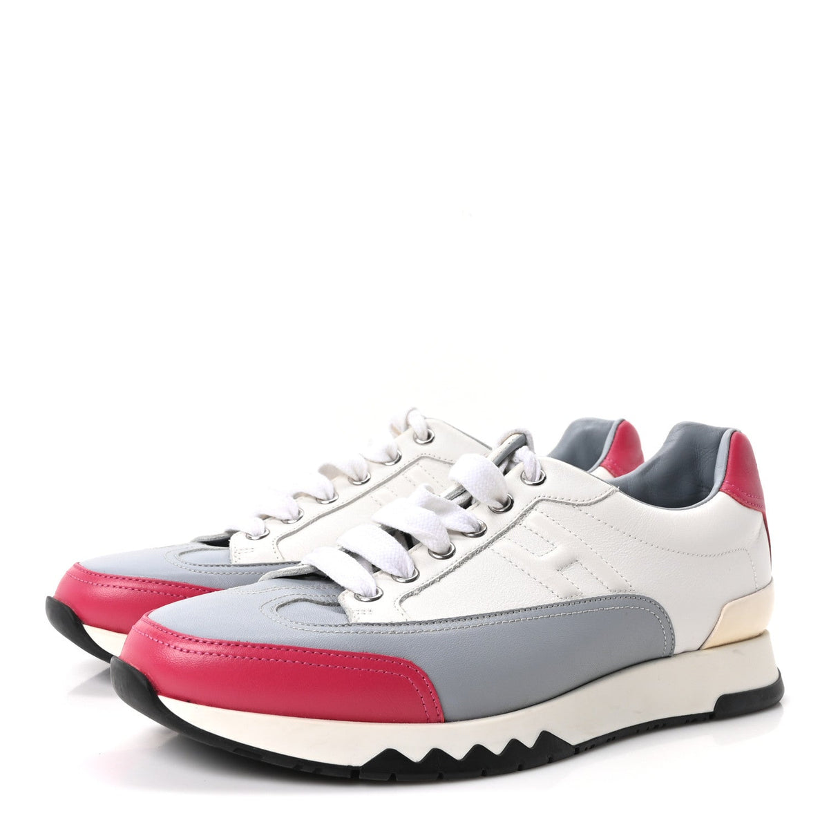 Calfskin Womens Trail Sneakers 38 Multicolore White wholesalehk.shop