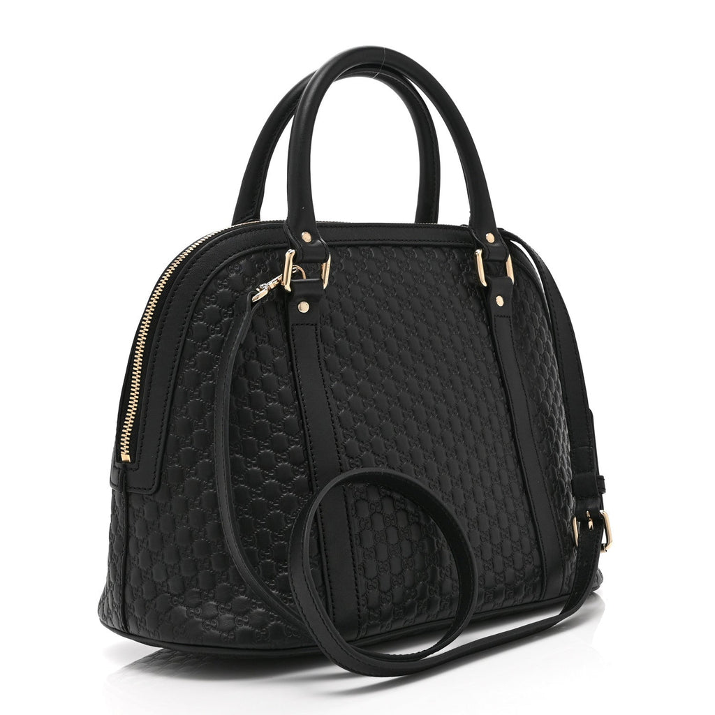 Microguccissima Medium Dome Bag Black £¨ Direct shipment via from wholesalehk.shop