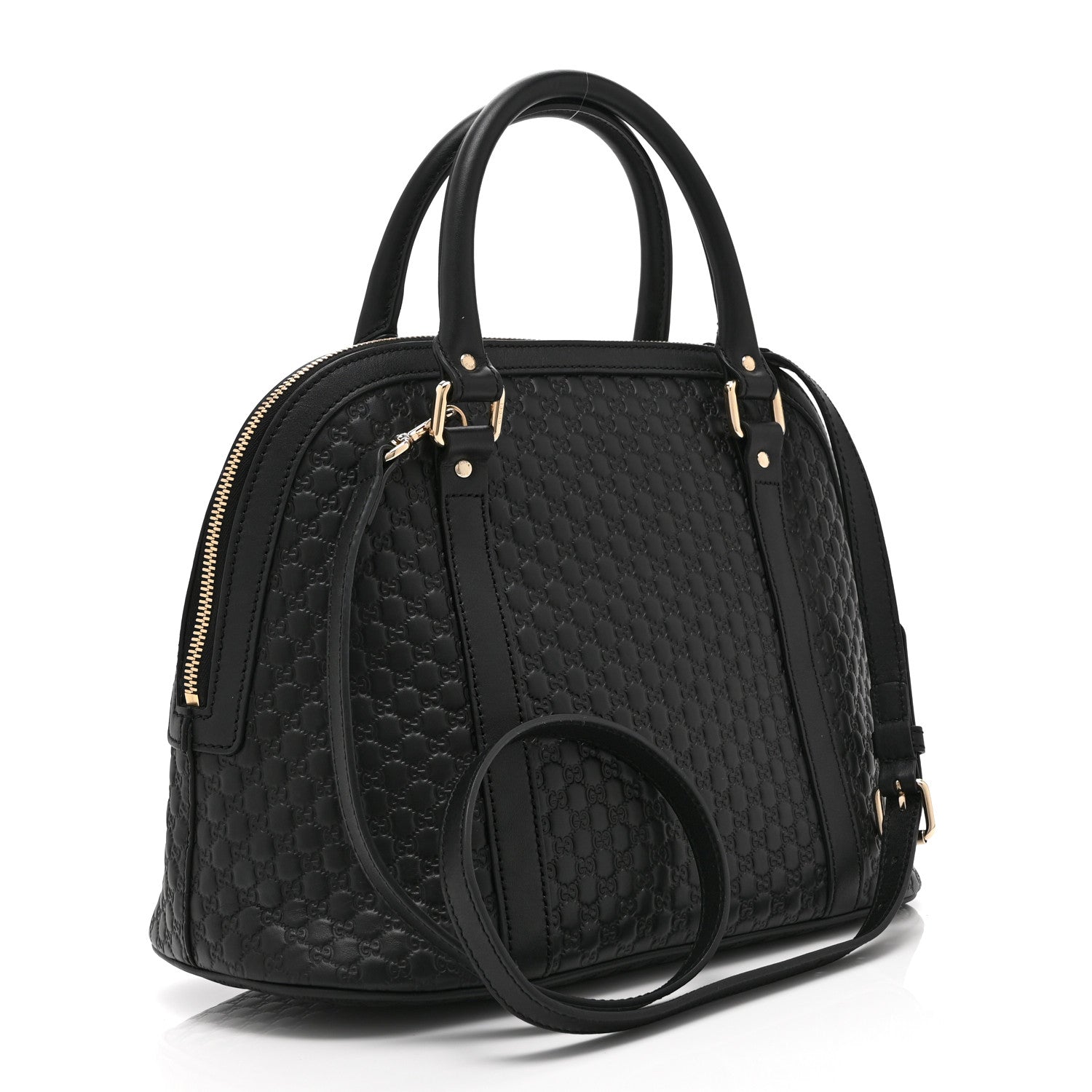 Microguccissima Medium Dome Bag Black £¨ Direct shipment via from wholesalehk.shop